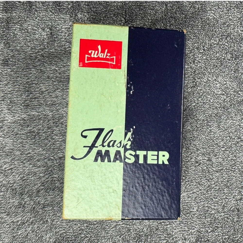 Walz Flash Master Vintage Folding Fan Camera Flash Unit with‎ Original Box Black